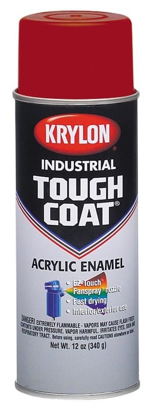 Cully 37479 Industrial Tough Coat Acrylic Enamel Paint OSHA Red 16 oz