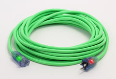 CENTURY D17444100 Pro Glo 12/3 SJTW Lighted Extension Cord Green 100FT