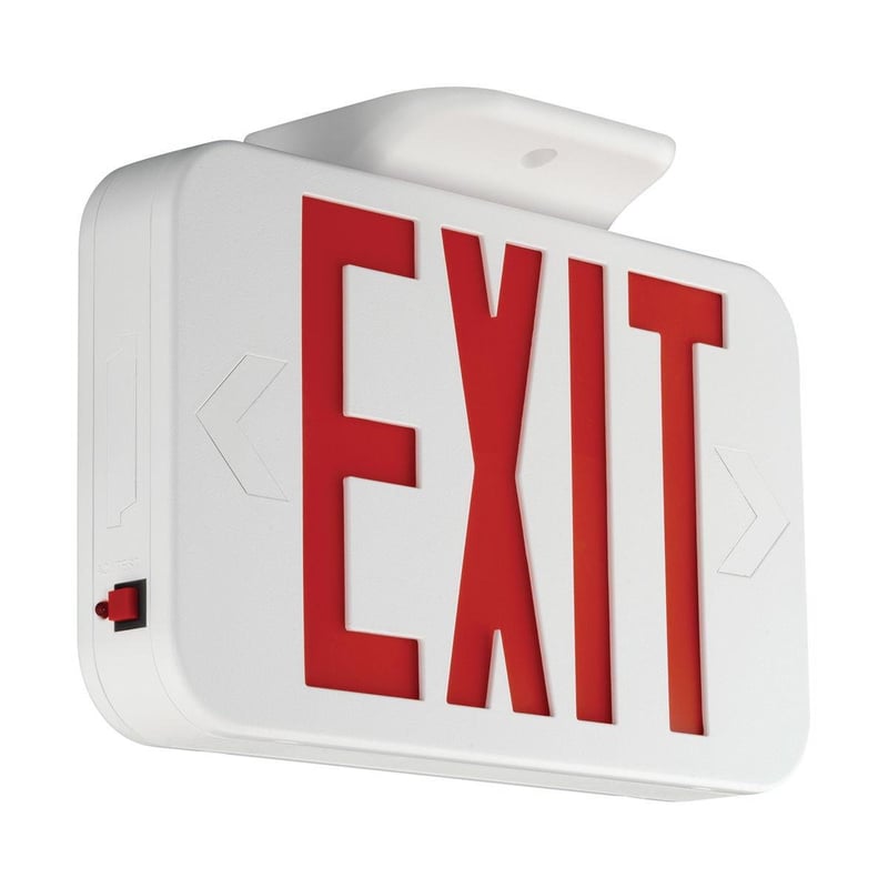 COMPASS CERB CMPS CERB LED EXIT SIGN BLACK