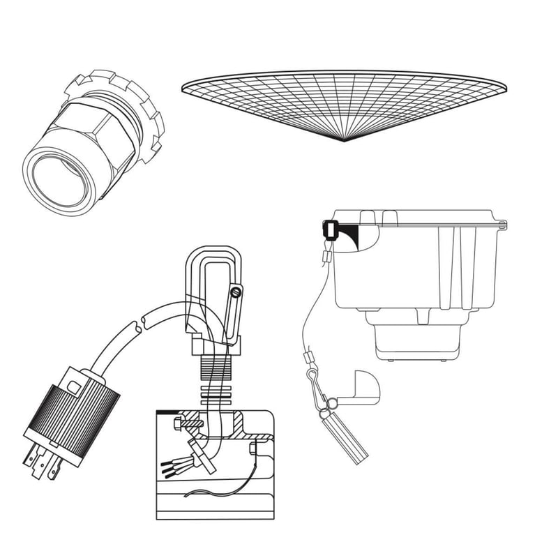 COLUMBIA LIGHTING HOOKLOOP WALL BRACKETS & PARTS