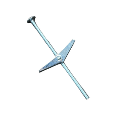Cully 58365J 3/16 (10-24) x 4IN Toggle Bolts and Wings, Mushroom Head, Phillips/Slotted, Zinc, 50/Jar