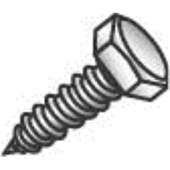 CULLY 57440J 3/8 x 2-1/2IN Lag Screw, Hex Head, Zinc