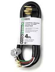 EPCO 9154SW8808 Dryer Cord 4-Wire 30A 4FT Coleman 09154-88-08