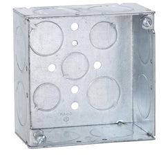 Multiple 233 4 Square Box, 2-1/8IN Deep, 1IN KO