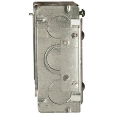 Multiple 189H 4 Square Box, 1-1/2IN Deep, Combo KO's, #12 Pigtail, H Bracket