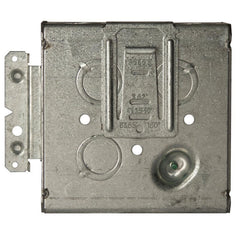 Multiple 257H 4-11/16 Square Box, 2-1/8IN Deep, Combo KO's, #12 Pigtail, H Bracket