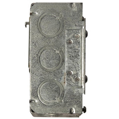 Multiple 257H 4-11/16 Square Box, 2-1/8IN Deep, Combo KO's, #12 Pigtail, H Bracket