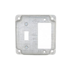 Multiple 814C 4 Square, 1 Toggle, 1 GFCI Raised Cover