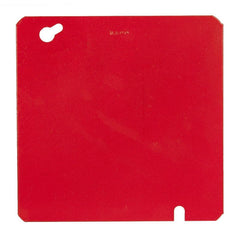 Multiple 911-11 4-11/16 Square Blank Cover, Red