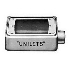 Multiple APPFD175 3/4IN 1 Gang Malleable Iron 1 Hub FD Box