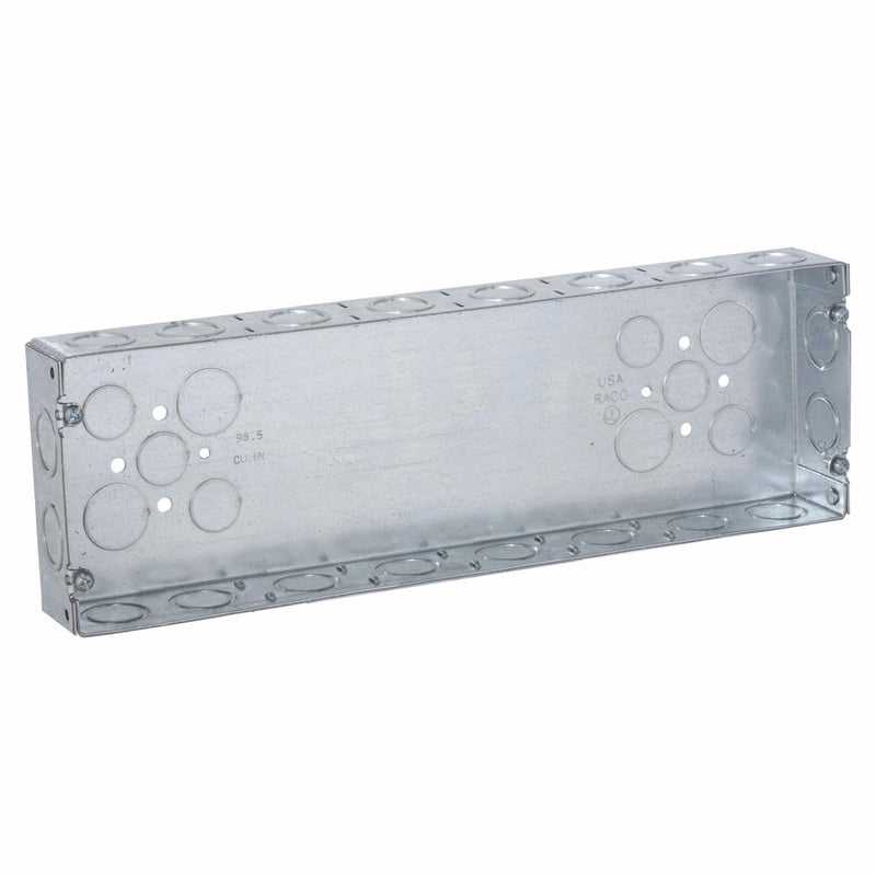 MULTIPLE MULTIPLE 955 6 Gang Switch Box 1-5/8 inches Deep 1/2 inches and 3/4 inches KO