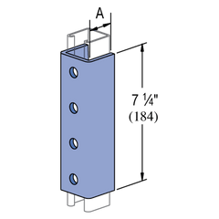 Multiple PS-616-EG 4 Hole U-Shaped Splice Fitting