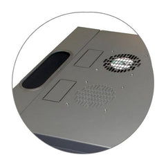 Multiple WM3019-11-02 Swing Out Wallmount Cabinet 11RU PLEXI-GLASSDOOR Black W/Fan