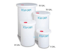 Rola-Chem 561430 Poly Chemical Tank with Cover and Cap | 30 Gallon