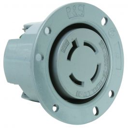 Pass & Seymour L1730FO Turnlok 3-Phase Locking Flanged Outlet 600 VAC 30 A 4 Wires