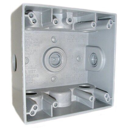 Mulberry 30245 Weatherproof Box 5 1/2IN Outlets