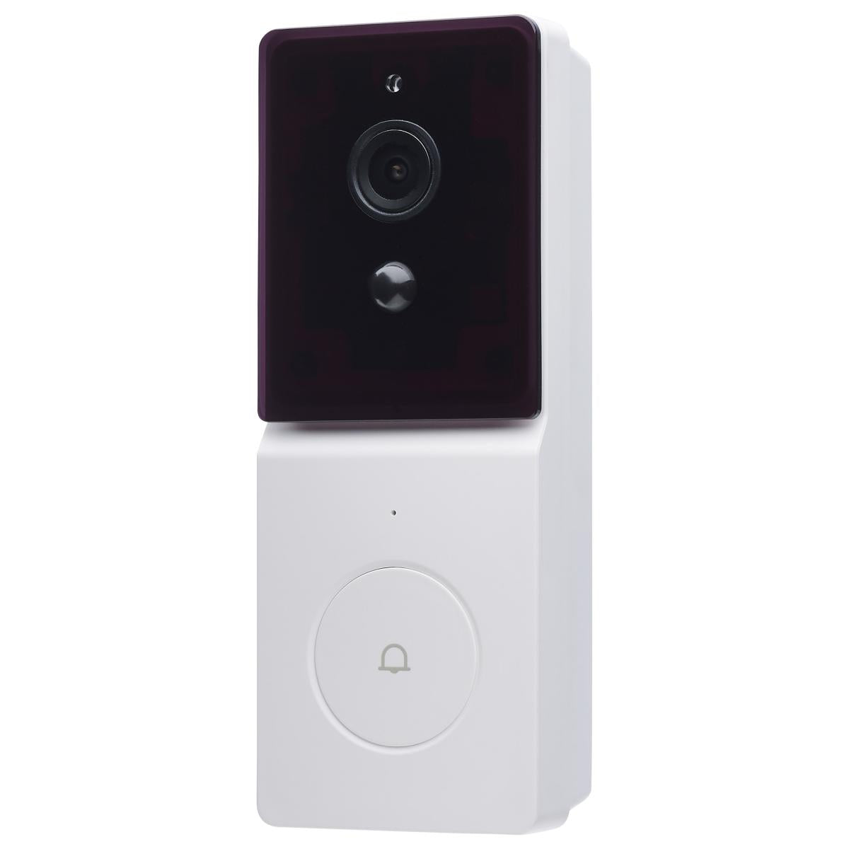 Satco 65-935 Wireless Doorbell Security Camera, Starfish/Smart, White