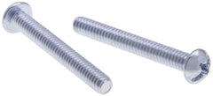 Metallics JRM100 Zinc Chromate Steel Phillips/Slotted Drive Round Head Machine Screw 1/4-Inch x 3/4-Inch