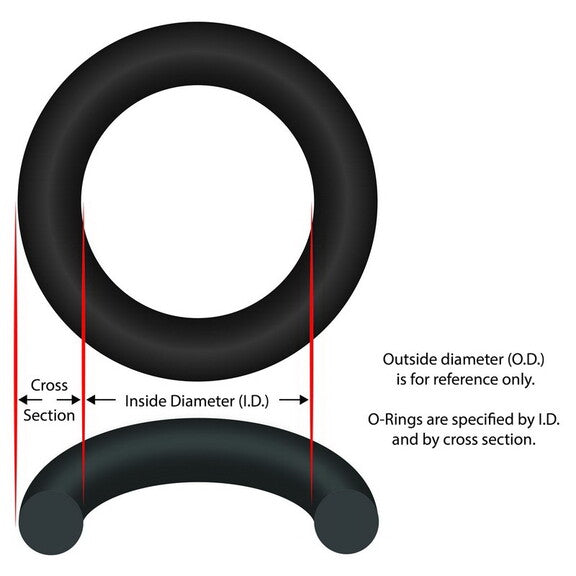 Generic O-101 O-Ring 20-3/8 ID 7/16 Cross Section