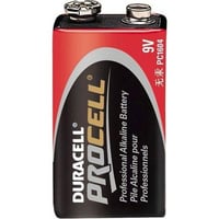 Selecta Products PC1604 Duracell Procell Rectangle Battery, Alkaline Manganese Dioxide, Size 9 VDC, 550 mAh