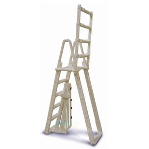 Confer Plastics 7100X A-Frame Ladder with Barrier System for 48-54 Pools