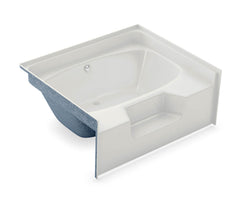 AKER 141083-000-002 GT-60 Series Alcove Bathtub (Rectangular) Gelcoated Fiberglass 60 x 47-1/2 x 23-1/4 Replacement MPN 5227