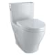 TOTO MS624124CEFG#11 Legato 1.28 gpf Elongated One Piece Toilet in Colonial White