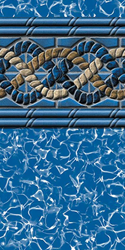 Swimline LI183352MGU 18' x 33' Oval Mystri Gold Unibead A/G Liner 52 Wall | LI183352MGU