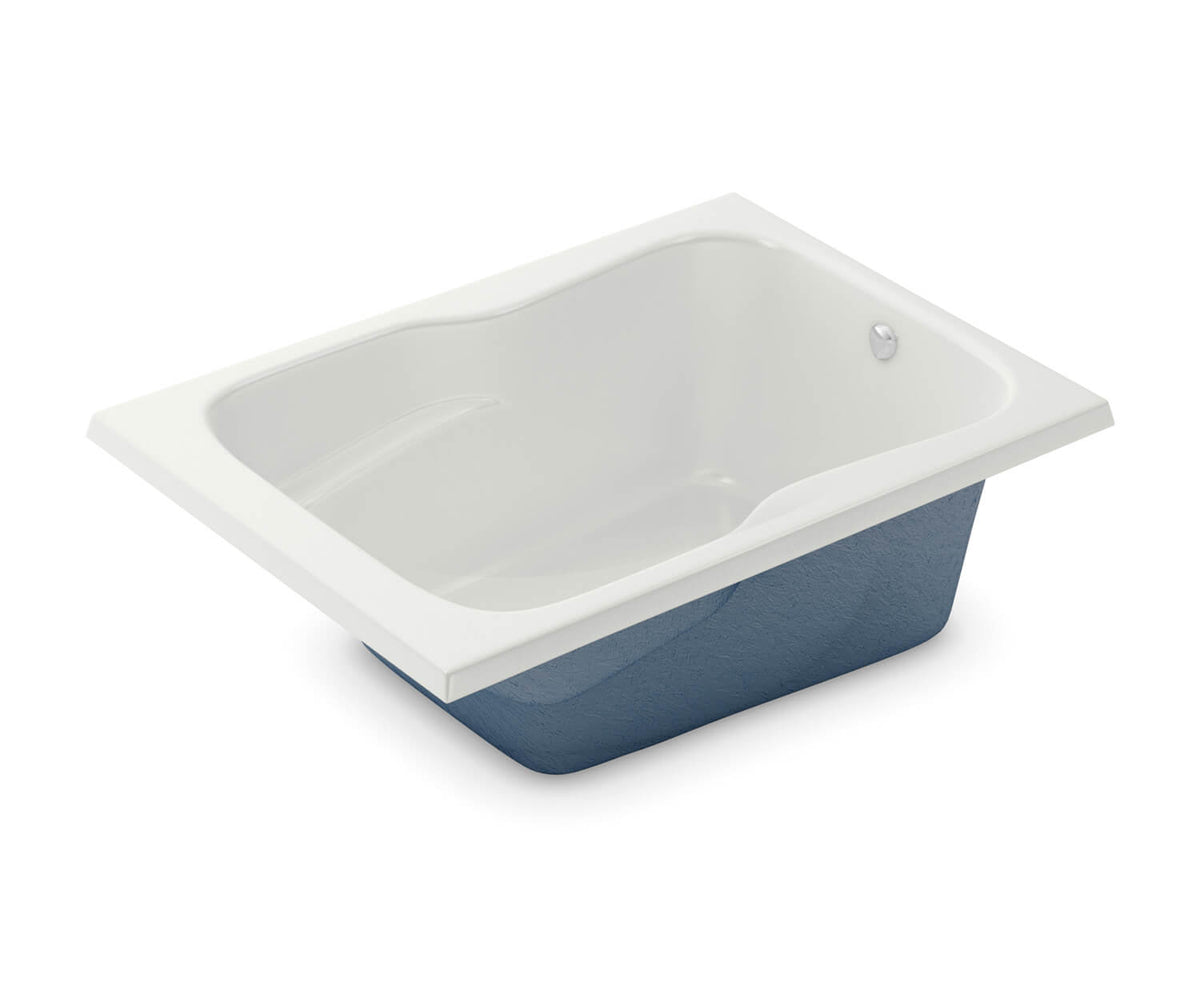 AKER 141105-000-002 SB Series Drop-In Bathtub (Rectangular) With End Drain Gelcoated Fiberglass White 72 x 36 x 21-1/2