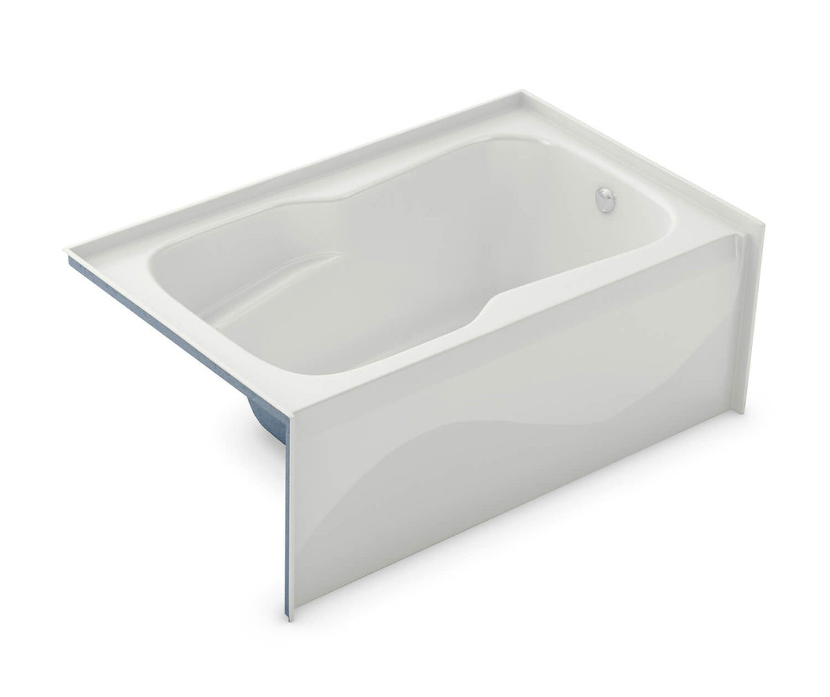 AKER 141080-R-000-002 SBA-3660 Series Alcove Bathtub with Apron Flange & R-Hand Drain