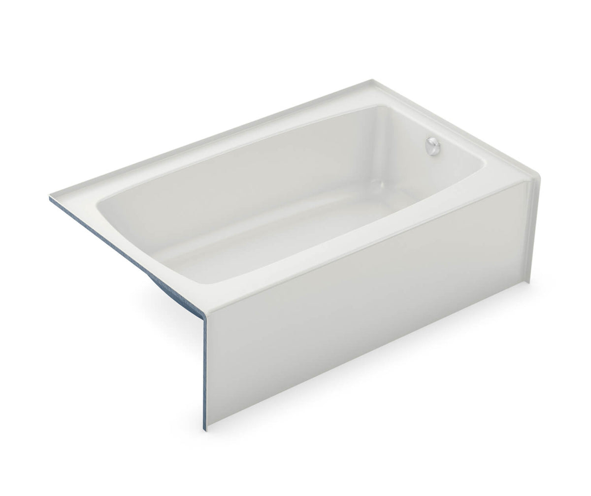 AKER 141352-R-002 TO-3660 Series Alcove Bathtub (Rectangular) with R-Hand Drain Gelcoated Fiberglass 60 x 36 x 16