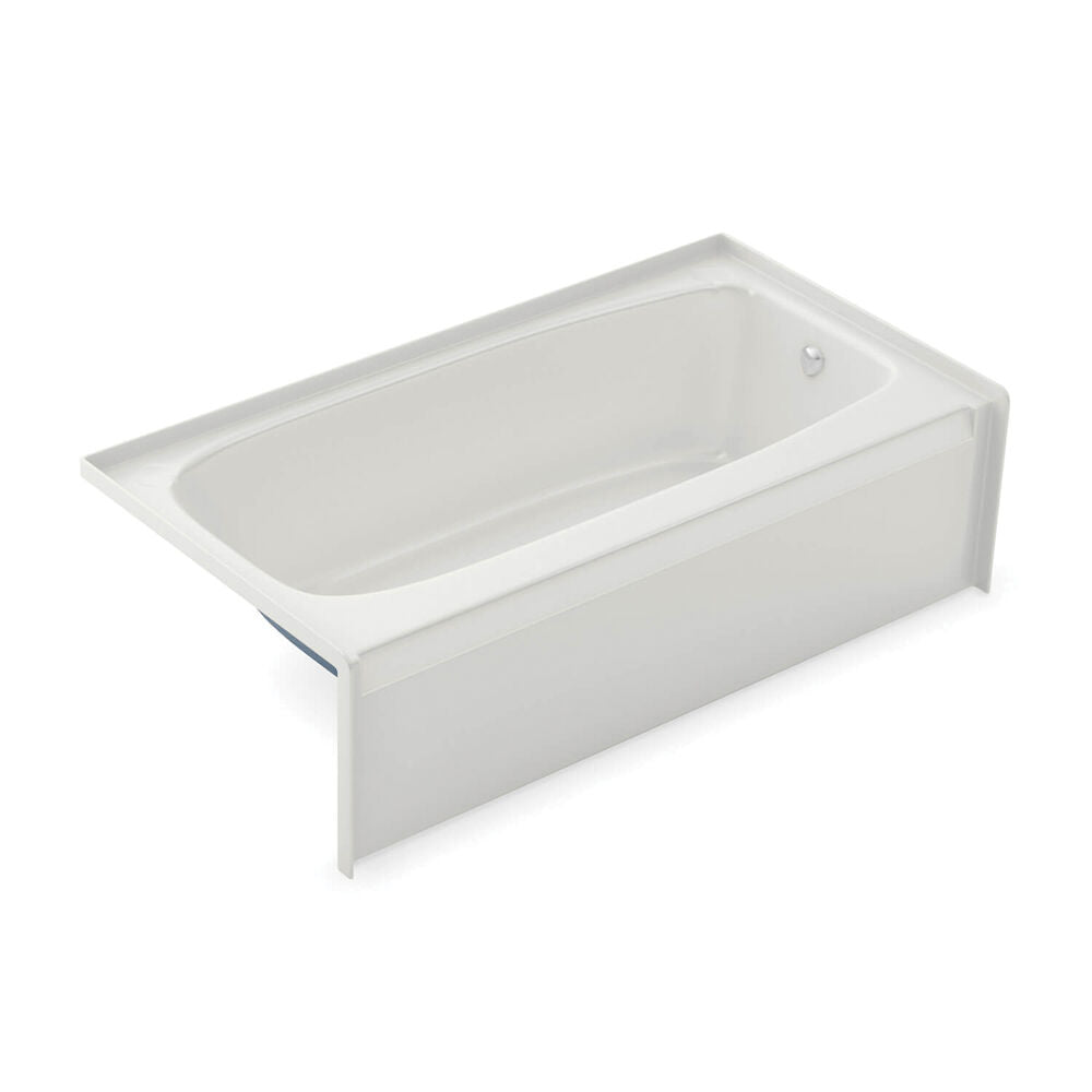 AKER 141078-R-000-002 TO-3060 Series Alcove Bathtub with R-Hand Drain Gelcoated Fiberglass