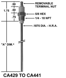 Crown Engineering CA431-1 Flame Rod/Eclipse 13093-3