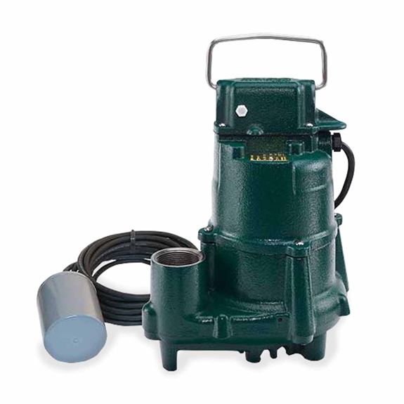 ZOELLER BN98 Model 98 Sump Pump With 15' Cord And Piggyback Variable Level Float Switch Performance Up To 23' Flows Up To 72 GPM