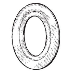 Mulberry 40047 Galvanized Steel Flat Reducing Washer 4-Inch x 2-1/2-Inch