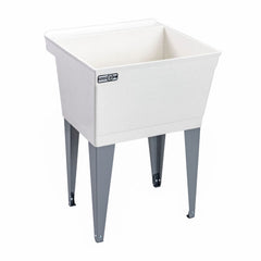 Mustee 17F Durastone Utilatub Fiberglass Floor Mount Laundry Tub 19 Gallon Capacity