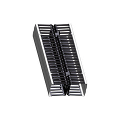 Leviton 8980L-VFR Vertical Cable Management 80 Length 8 Channel with Standard Hinged Black Cover