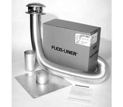 Selkirk AF-35-04(1740035) Flexi-Liner Flexible Aluminum Chimney Liner Kit for Gas Appliances 4 Size x 35 Length