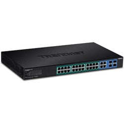 TRENDnet TPE-5028WS 28-Port Gigabit Web Smart PoE+ Switch, 56Gbps