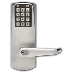 KABA P2066B-LL-626-41 Electronic Pushbutton Lock Heavy Duty Best Equivalent 6 or 7-Pin Lever Long American Steel Mortise Satin Chrome