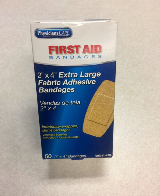 First Aid Only 1-470 Fabric Bandage 2 in x 4 in 50/Box