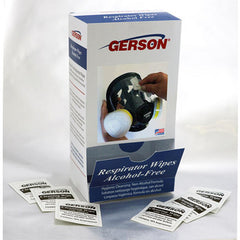 Gerson 100005 Full Face Respirator Wipes Alcohol-Free 100/Box