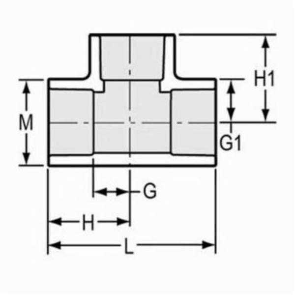 Spears 401-030BC 3 PVC TEE SOC SCH40