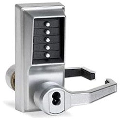 KABA LR1041B-26D-41 Mechanical Pushbutton Lock Heavy Duty Right Hand SFIC Best Equivalent 6 or 7-Pin 1/2 Cylindrical Throw Latch