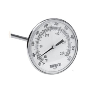 Trerice B831X0205 X Series OEM Bi-Metal Thermometer 3 In Dial 1/2 In NPT Back Connection