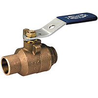 NIBCO NJ8300E S-580-70 2-1/2 in DZR Bronze Conventional Port Solder 600# Ball Valve