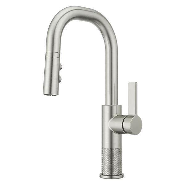 Pfister GT572-MTS Montay Single Handle Pull Down Bar Faucet in Stainless Steel