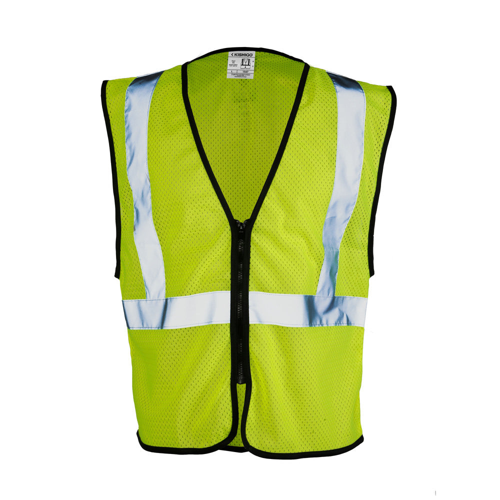 Kishigo 1547LXL Lime Zipper Mesh Vest L/XL Replacement MPN