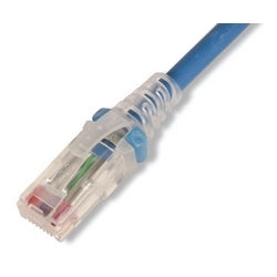 Siemon MC6-15-06 Copper, Patch Cord, RJ45, RJ45, Category 6, UTP, T568A/B, Stranded, CM/LSOH-1, Blue Cable, Clear Boot, 15 Feet