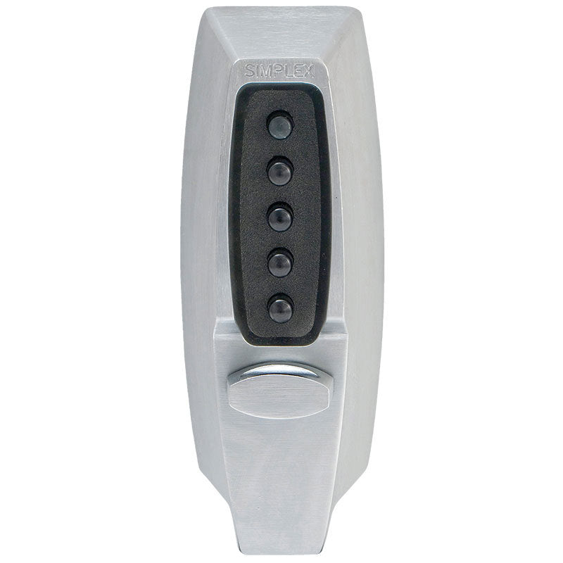 KABA 7102-26D-41 Mechanical Pushbutton Lock 1 Tubular Deadbolt Satin Chrome